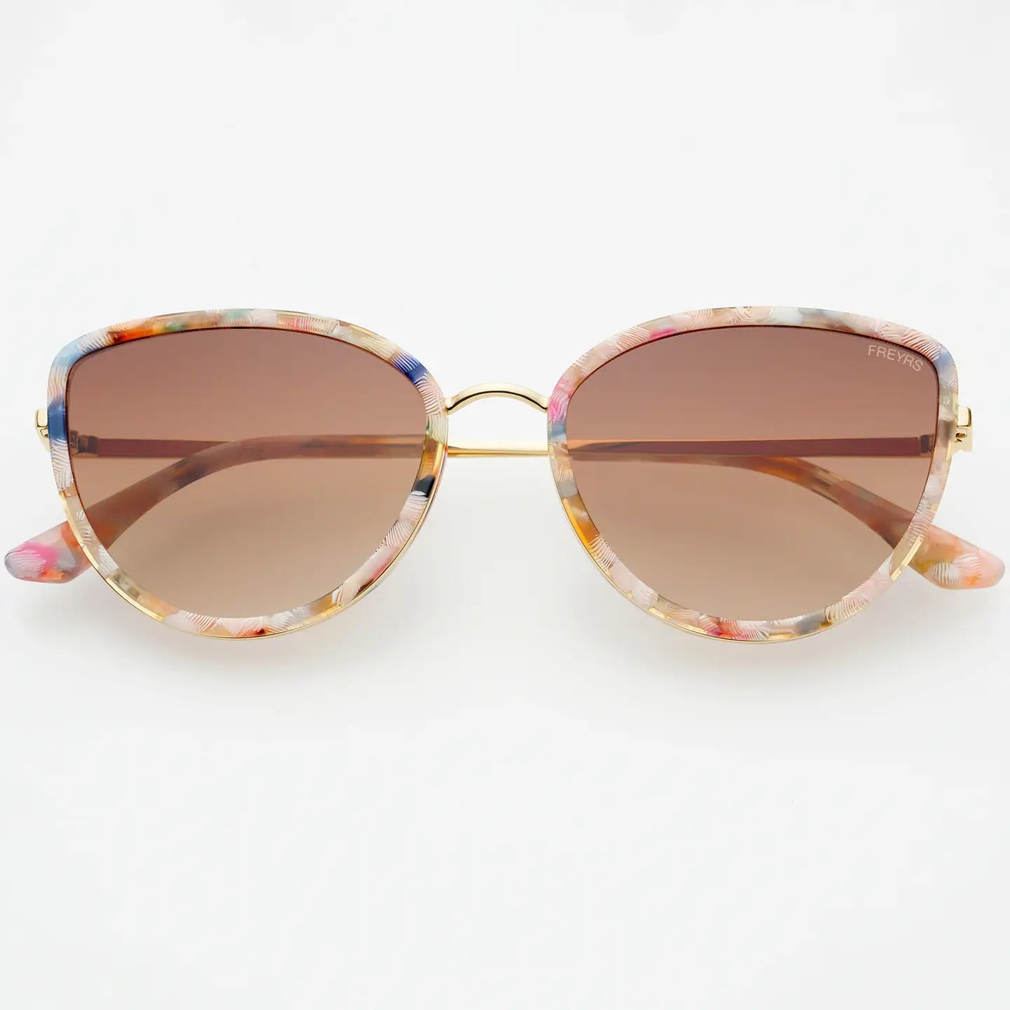 Luna Acetate Womens Cat Eye Sunglasses - Rose Tortoise