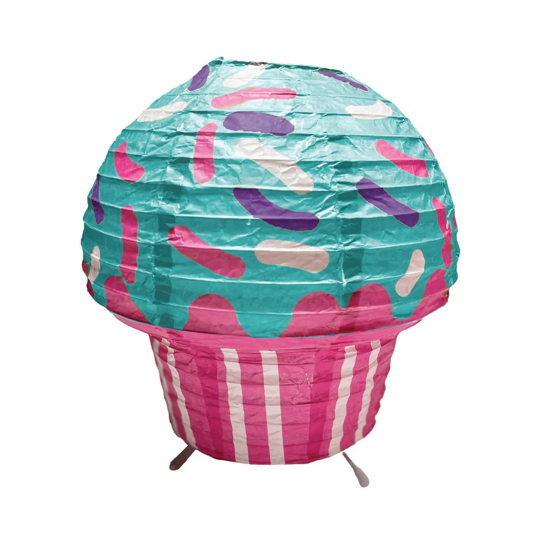 Paper Led Lantern - Sprinkle Cupcake