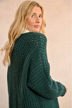 Load image into Gallery viewer, Cable Cardigan - Forest Green
