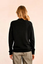 Load image into Gallery viewer, Long-Sleeved Viscose Sweater - Black
