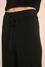 Load image into Gallery viewer, Knitted Loungewear Joggers - Black
