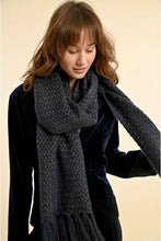 Load image into Gallery viewer, Fringed Scarf - Dark Navy
