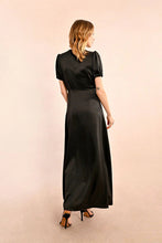 Load image into Gallery viewer, Long Satin Dress - Black
