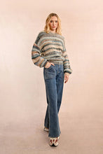 Load image into Gallery viewer, Chunky Knit Sweater - Duck Blue
