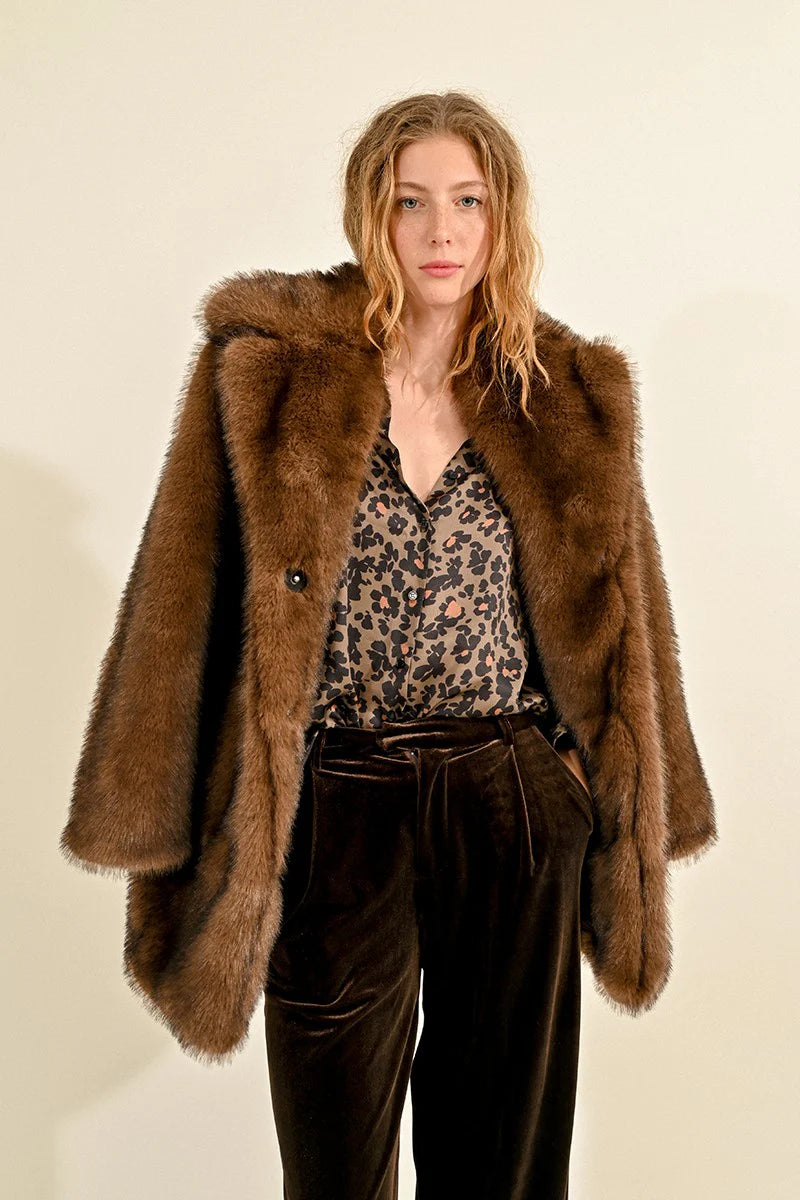 Faux Fur Coat