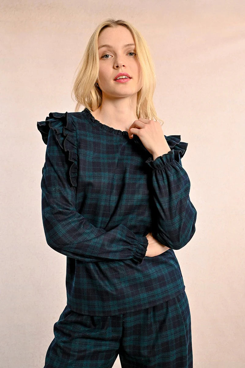 Balckwatch Plaid Top