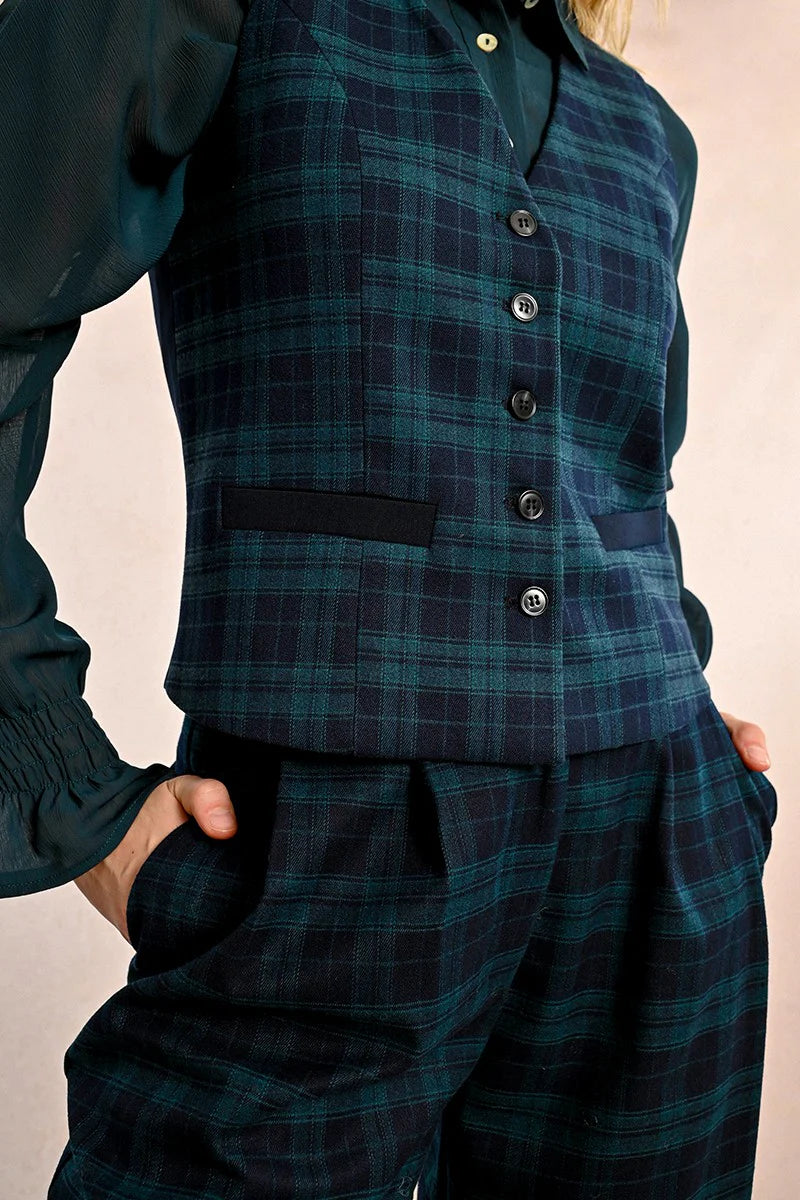 Blackwatch Plaid Vest
