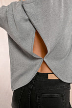 Load image into Gallery viewer, Open-Back Sweater - Grey
