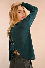 Load image into Gallery viewer, Open-Back Sweater - Petrol Blue
