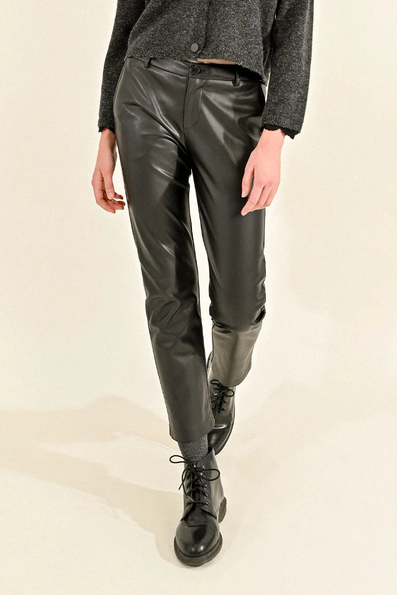 Faux Leather Pants