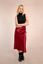 Load image into Gallery viewer, Women&#39;s Clothing, Women&#39;s Satin Skirt, Women&#39;s Holiday Skirt
