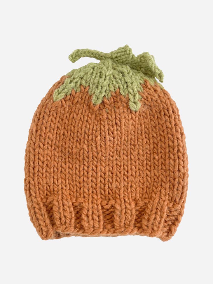 Pumpkin Hand Knit Hat