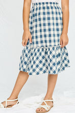 Load image into Gallery viewer, Checkered Ruffle Tiered Skirt
