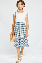 Load image into Gallery viewer, Checkered Ruffle Tiered Skirt
