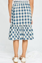 Load image into Gallery viewer, Checkered Ruffle Tiered Skirt
