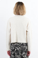 Load image into Gallery viewer, Wrap Front Cable Sweater - Cream
