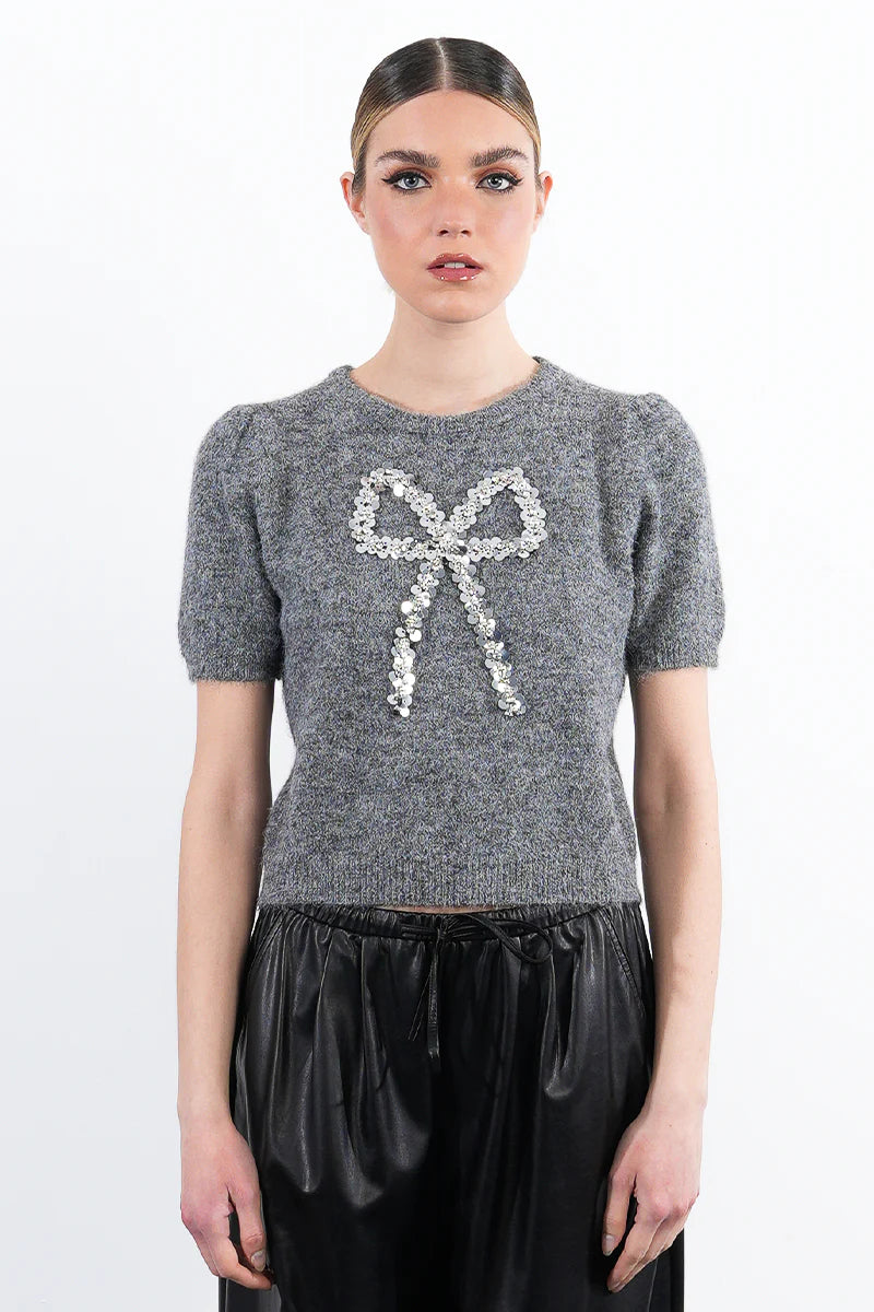 Sparkle Bow Sweater
