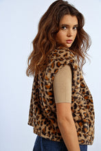 Load image into Gallery viewer, Panther Faux Fur Vest
