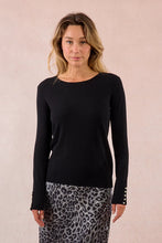 Load image into Gallery viewer, L/S Knitted Sweater - Black
