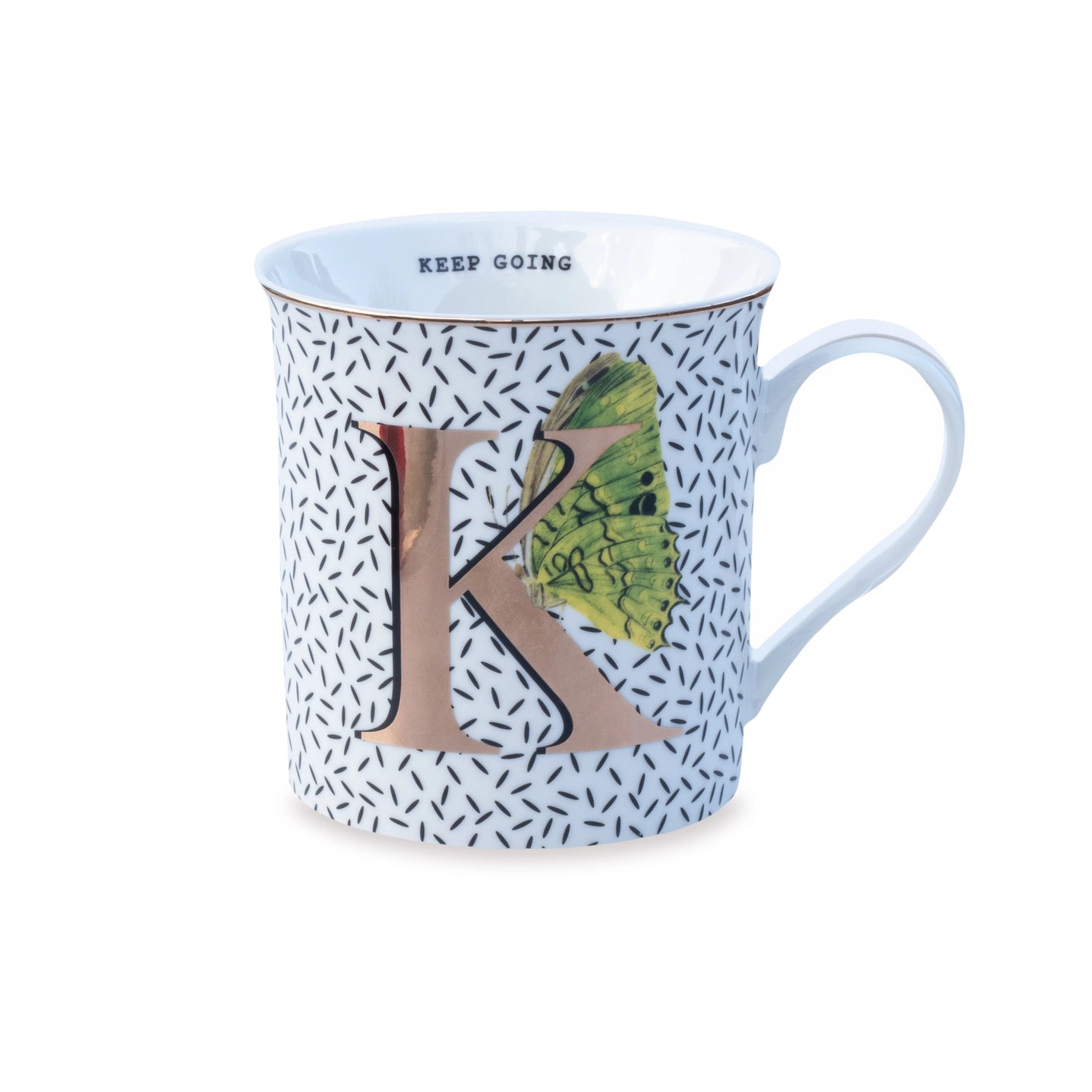 Yvonne Ellen the Gold Edition Alphabet Mugs