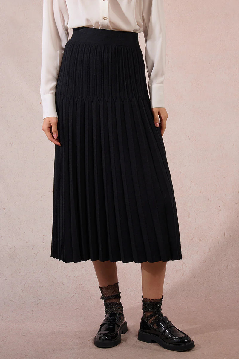 Sweater Skirt - Black