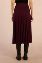 Load image into Gallery viewer, Sweater Skirt - Dark Red
