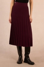 Load image into Gallery viewer, Sweater Skirt - Dark Red
