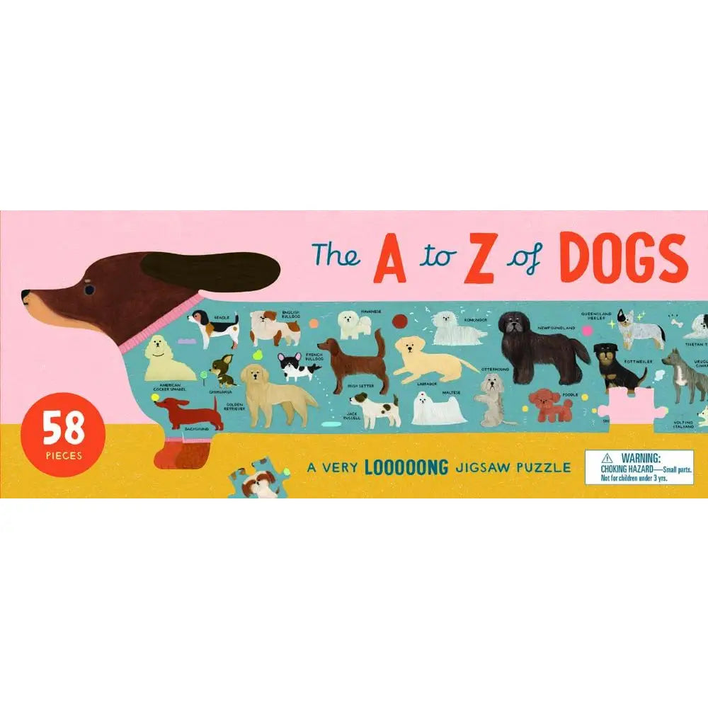 The A To Z of Dogs 58 Piece Puzzle: A Very Looooong Jigsaw Puzzle