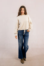 Load image into Gallery viewer, Lace Trim Sweater - Cream
