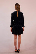 Load image into Gallery viewer, Velvet Wrap Dress - Black
