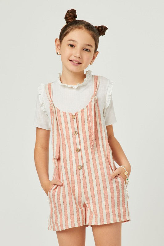 Tween Stripe Romper