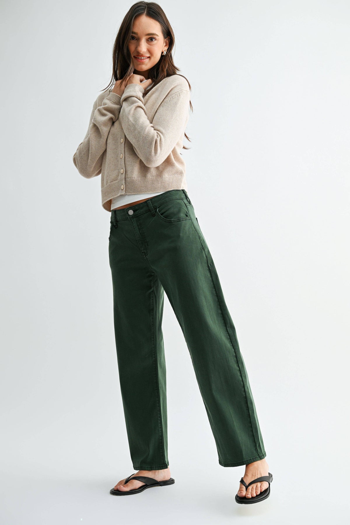 Stretch Twill Comfort Barrel - DARK OLIVE
