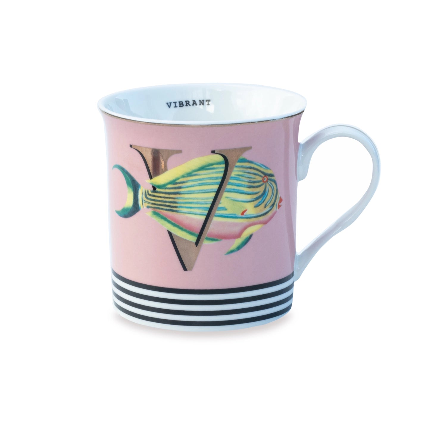 Yvonne Ellen the Gold Edition Alphabet Mugs