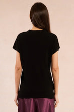 Load image into Gallery viewer, S/S Knitted Sweater - Black
