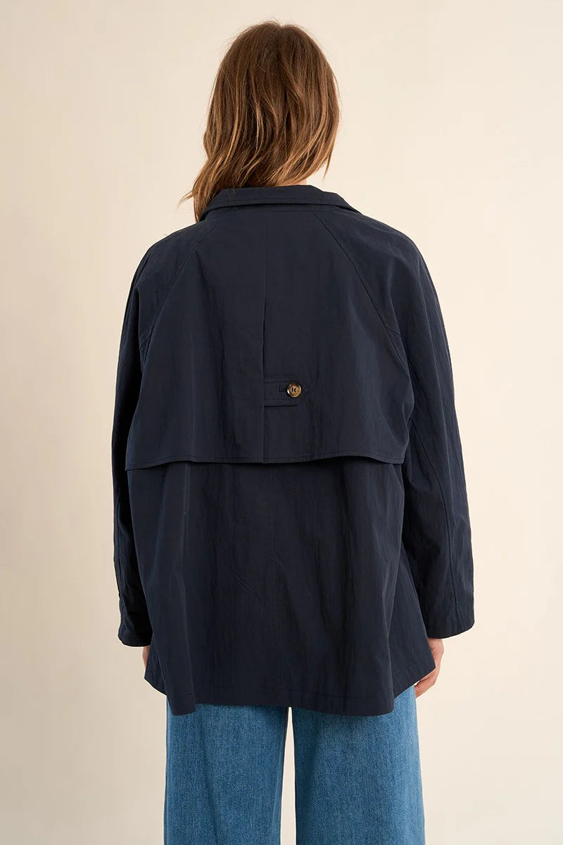 Short Oversized Trench Coat