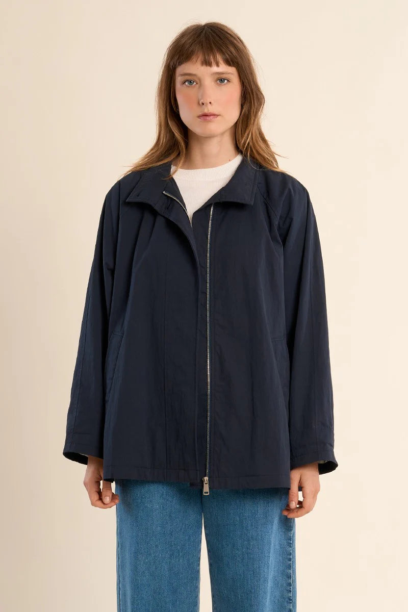 Short Oversized Trench Coat