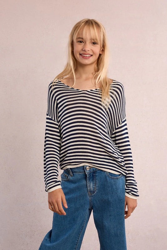 Striped Knit Sweater