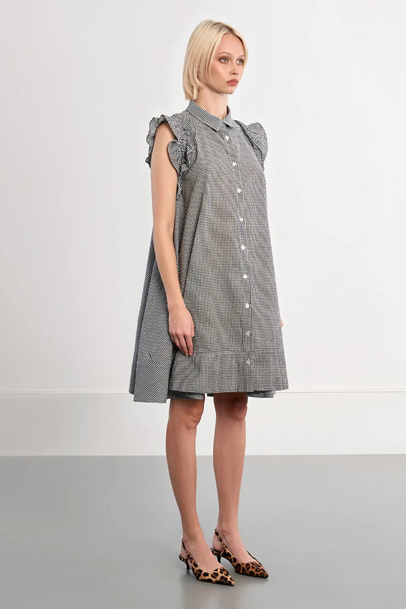Gingham Shirt Dress
