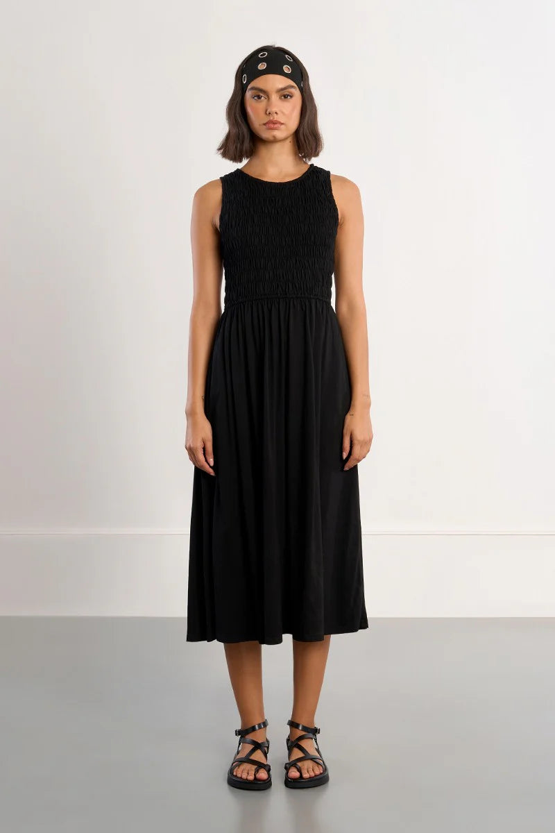 Cotton Smocked Dress