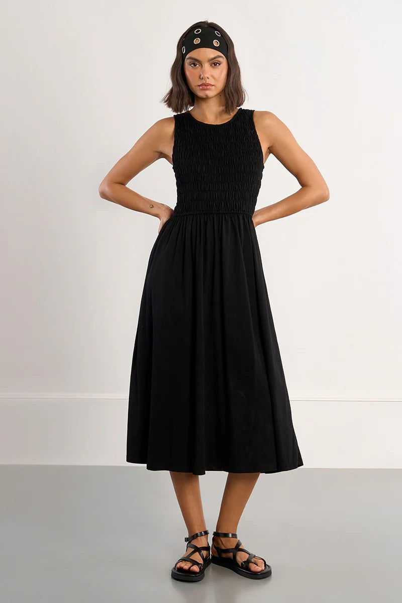 Cotton Smocked Dress