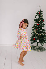 Load image into Gallery viewer, Gwendolyn Dress - Holiday Bows
