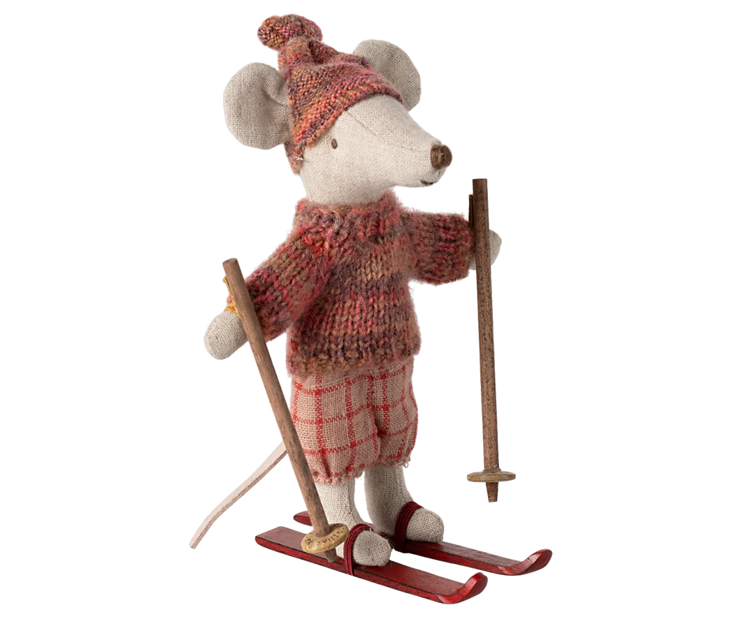 Maileg Mouse Big Sister on Skis