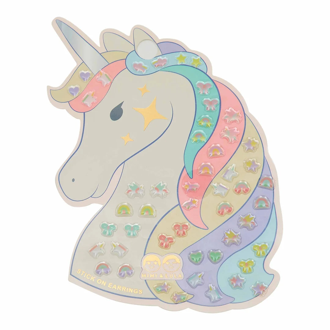 Unicorn Stick on Earrings