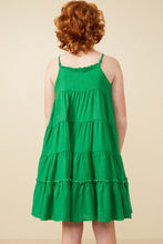 Load image into Gallery viewer, Girls Tiered Ruffle Cami Dress
