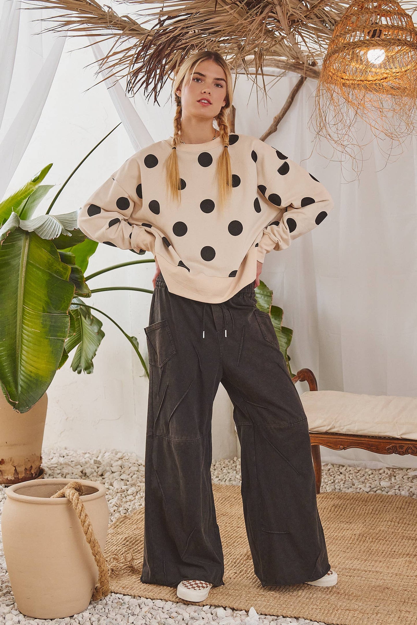 Polka Dot Sweatshirt