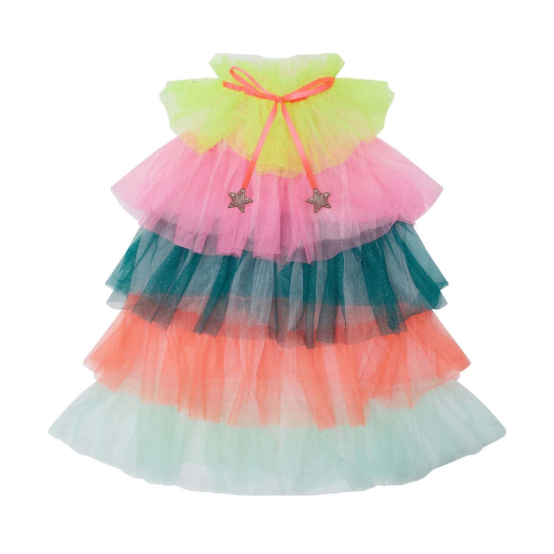 Ruffle Rainbow Party Cape
