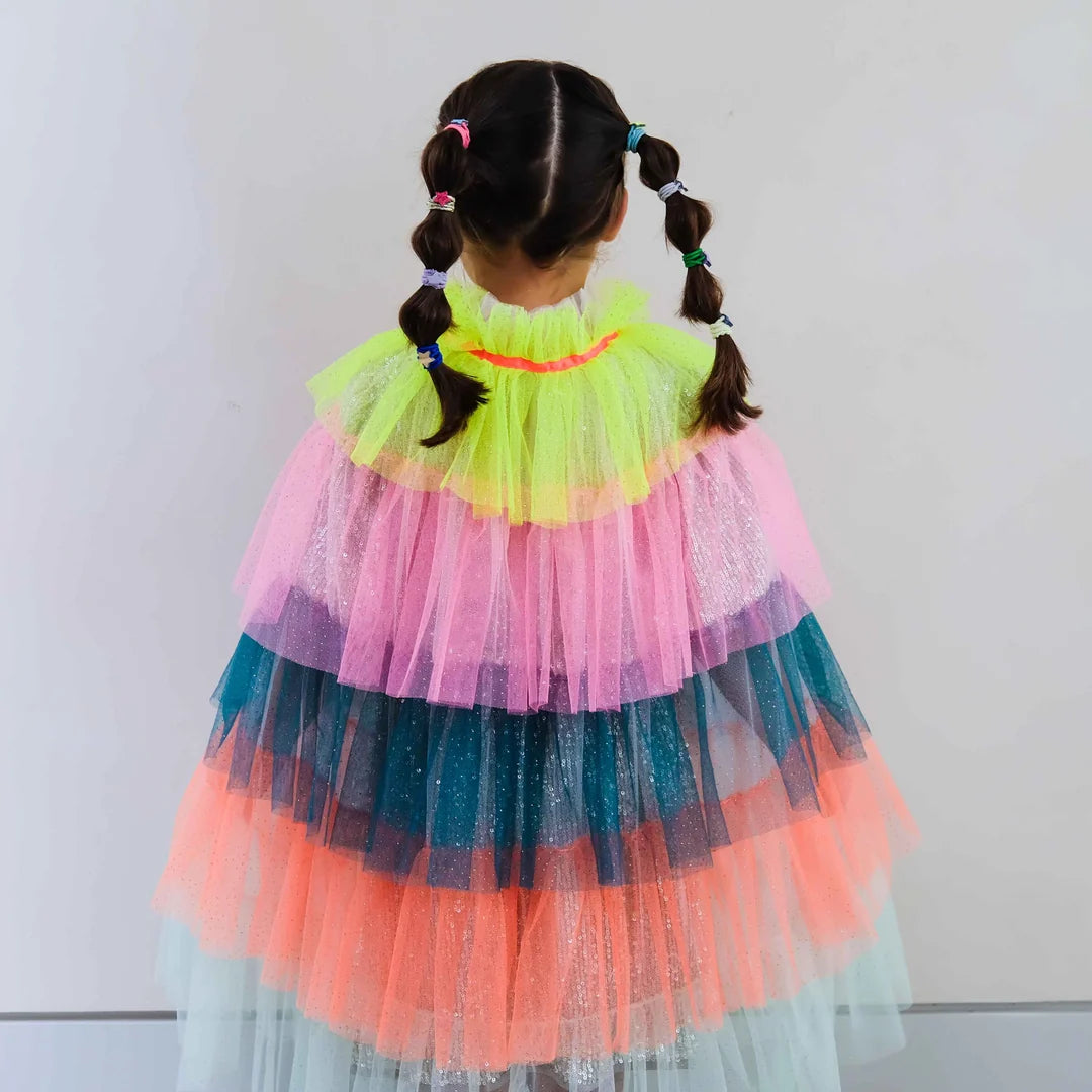 Ruffle Rainbow Party Cape