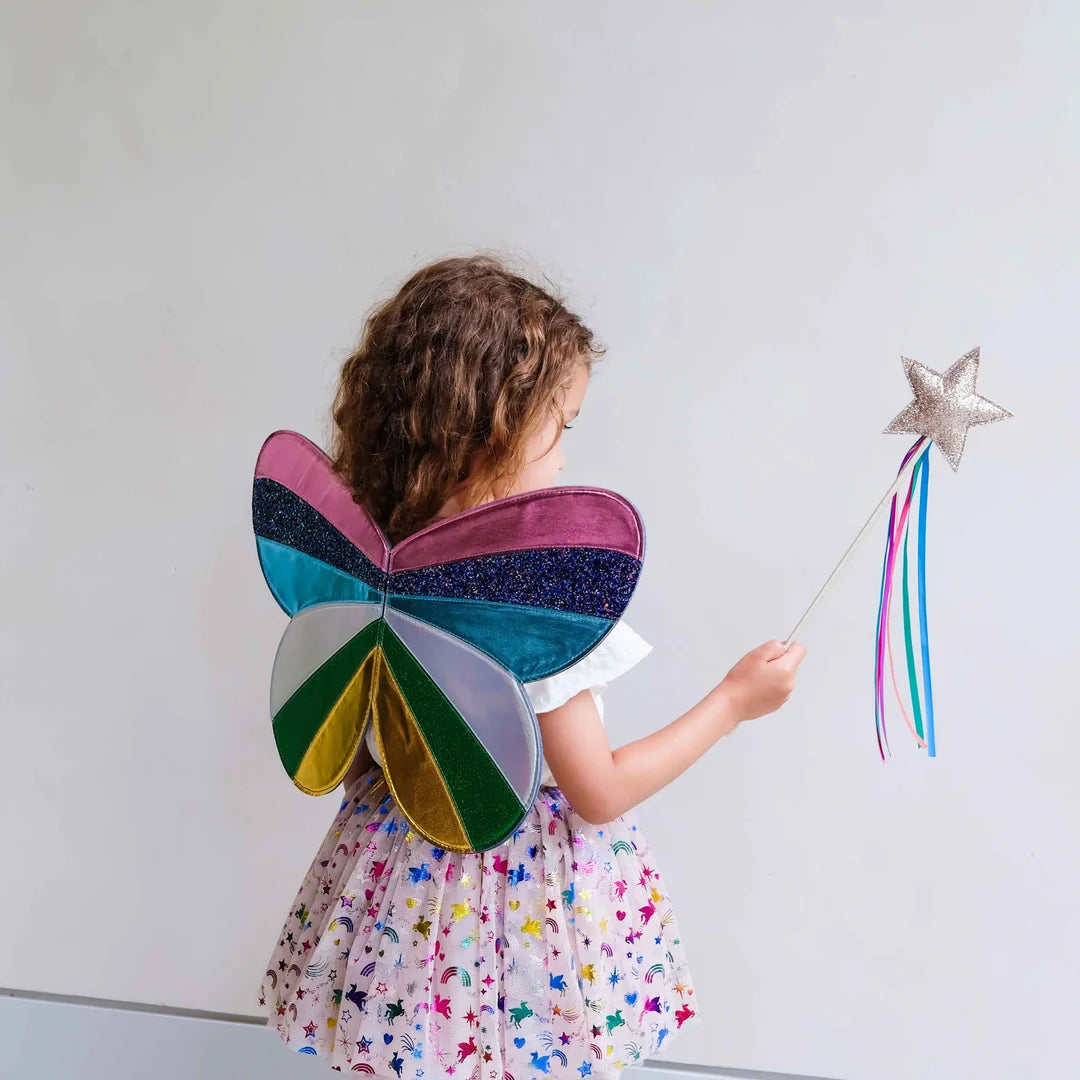 Rainbow Stripe Wings
