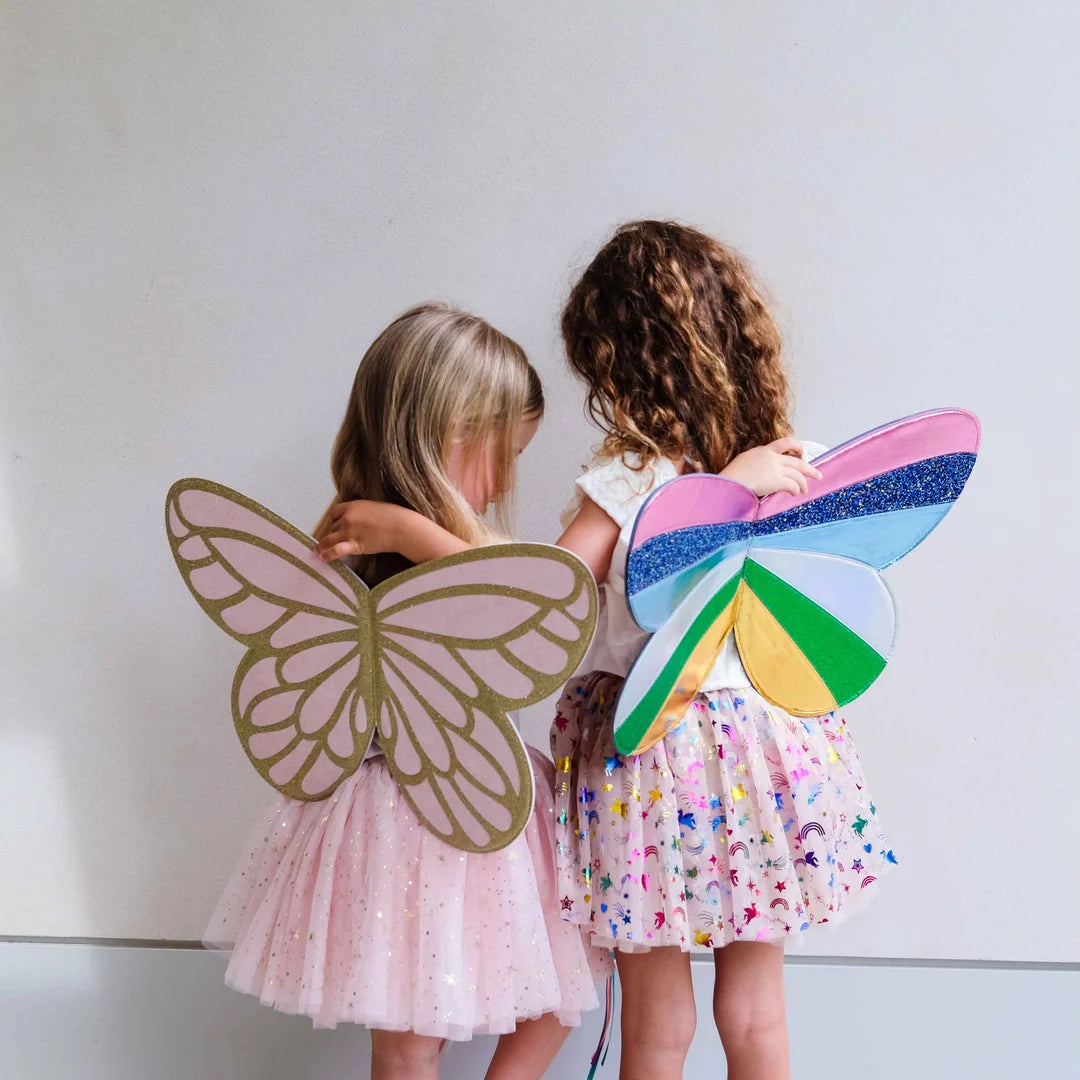 Rainbow Stripe Wings