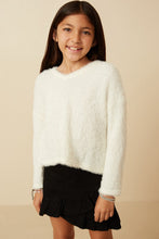 Load image into Gallery viewer, Mohair V Neck Sweater Top - Cream
